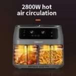 ⁦SOKANY AIR FRAYER DOUBLE BASKET 8L XXL⁩ - الصورة ⁦5⁩