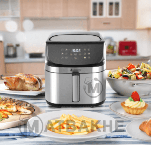 Lamacom airfryer 9L XXL / 1800W - tactile - 12 programmes - سلة-من-الاينوكس