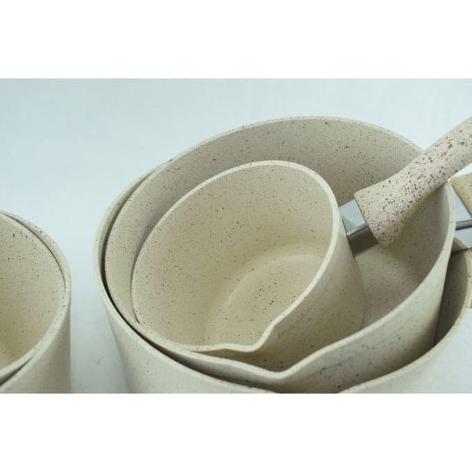 ⁦Set de 5 casseroles en pierre granite⁩ - الصورة ⁦11⁩