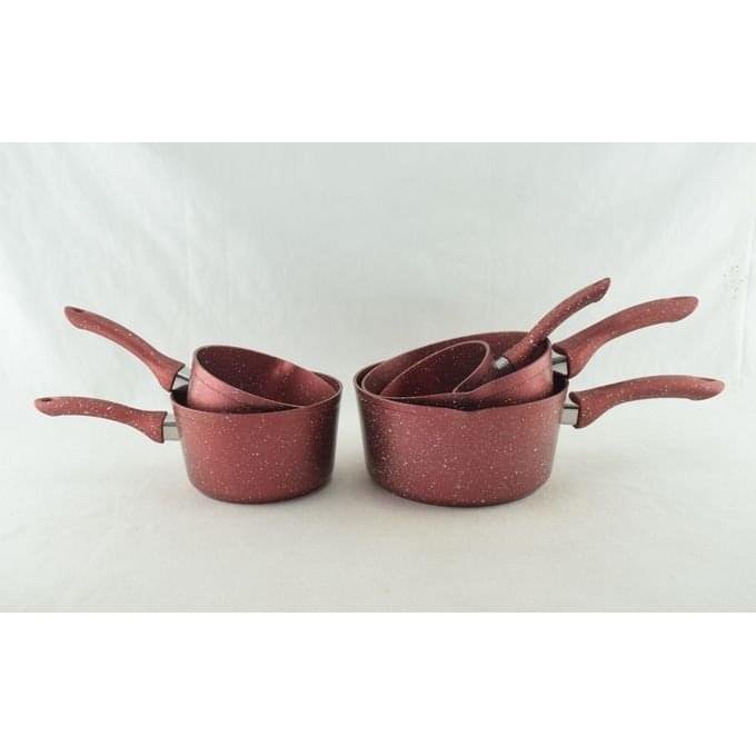 ⁦Set de 5 casseroles en pierre granite⁩ - الصورة ⁦8⁩