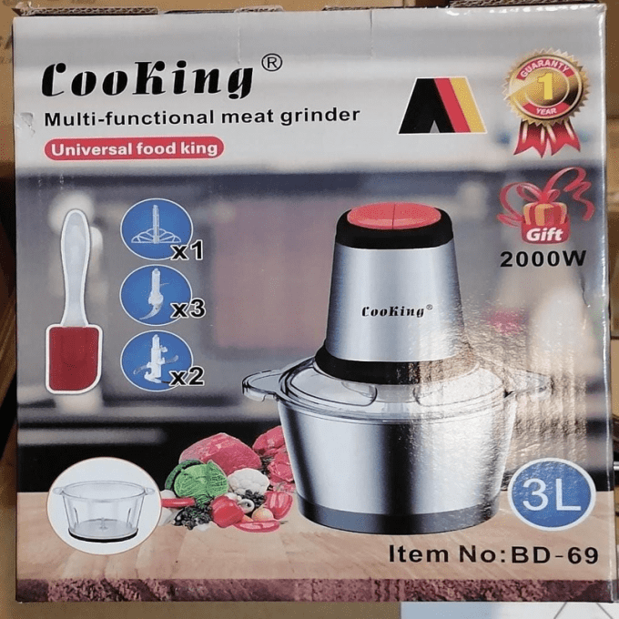 ⁦Hachoir COOKING 3L 2000W⁩ - الصورة ⁦3⁩