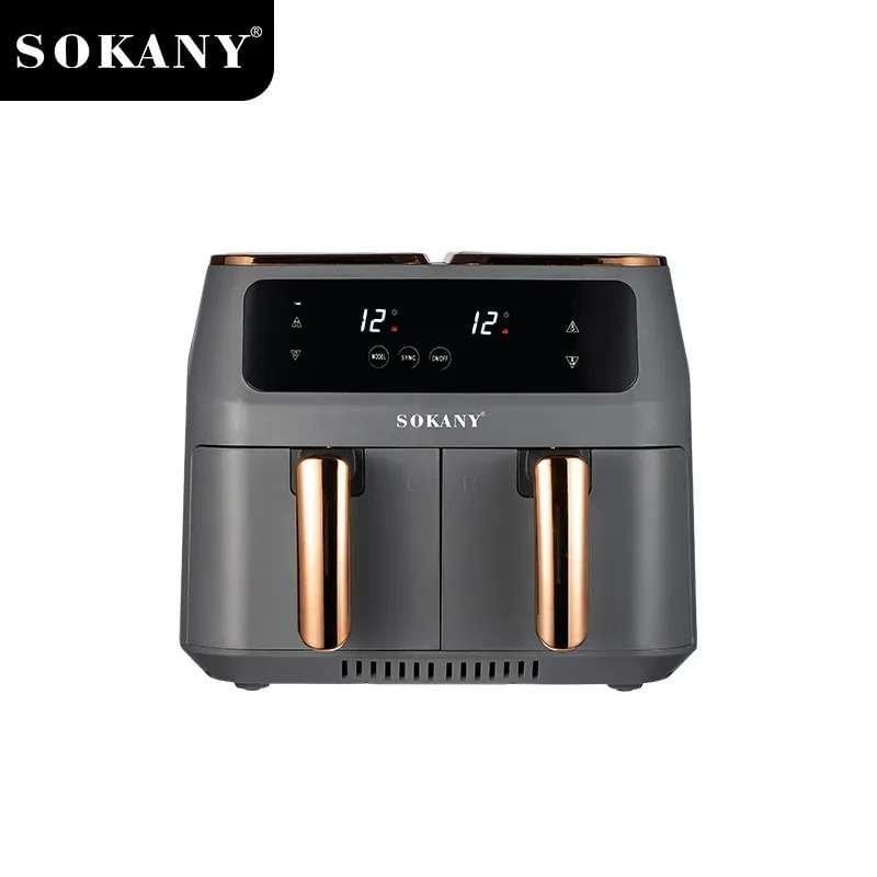 ⁦SOKANY AIR FRAYER DOUBLE BASKET 8L XXL⁩ - الصورة ⁦6⁩